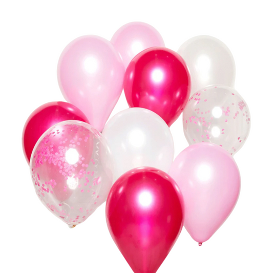Pink DIY Latex Balloon Kits 10pcs