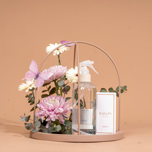 Round Tray – Brown