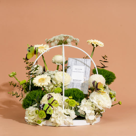 Round White Tray