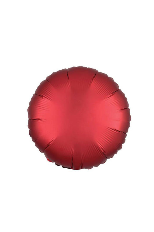 Sangria Satin Luxe Round Foil Balloon 45cm