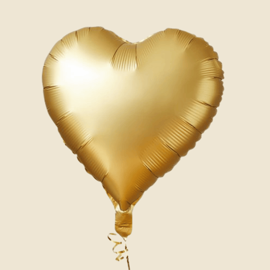 Gold Heart Balloon – 16 Inch Foil Balloon