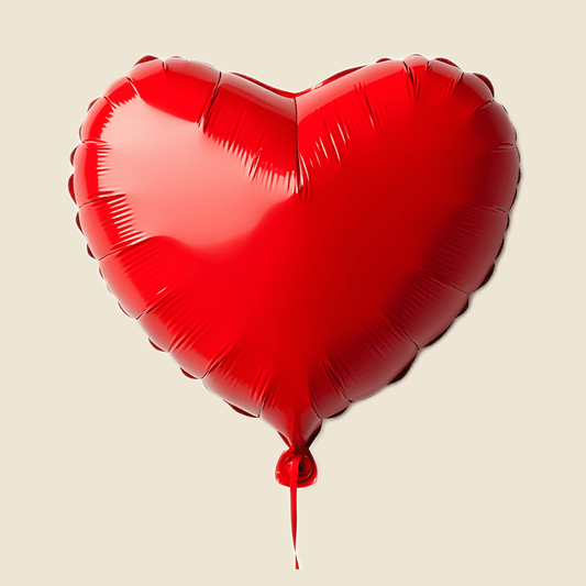Red Heart Balloon – 16 Inch Foil Balloon