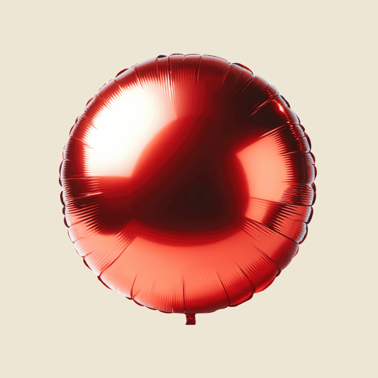 Red Round Balloon – 16 Inch Foil Balloon
