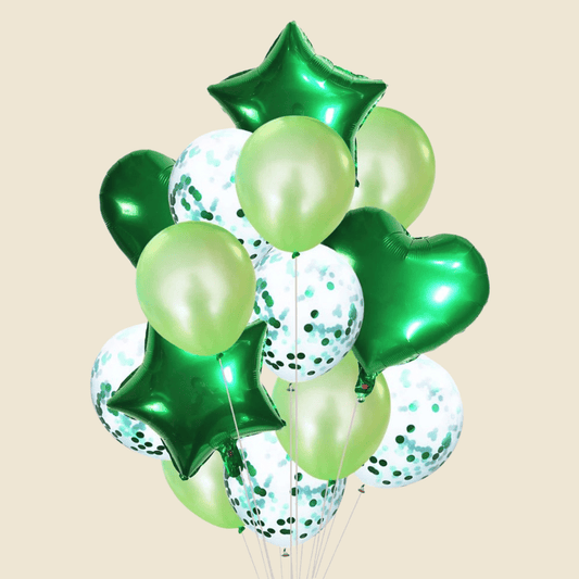 Green Confetti Balloon Set – 12 Inch Premium Balloons