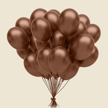 Chocolate Brown Balloon Set – 16 Inch Premium Latex Balloons