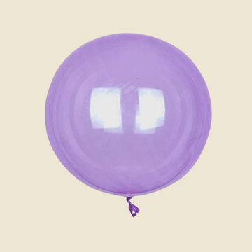 Purple Boba Balloon – Glossy Transparent Bubble Style (20 Inch)