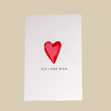 ICH LIEBE DICH Greeting Card