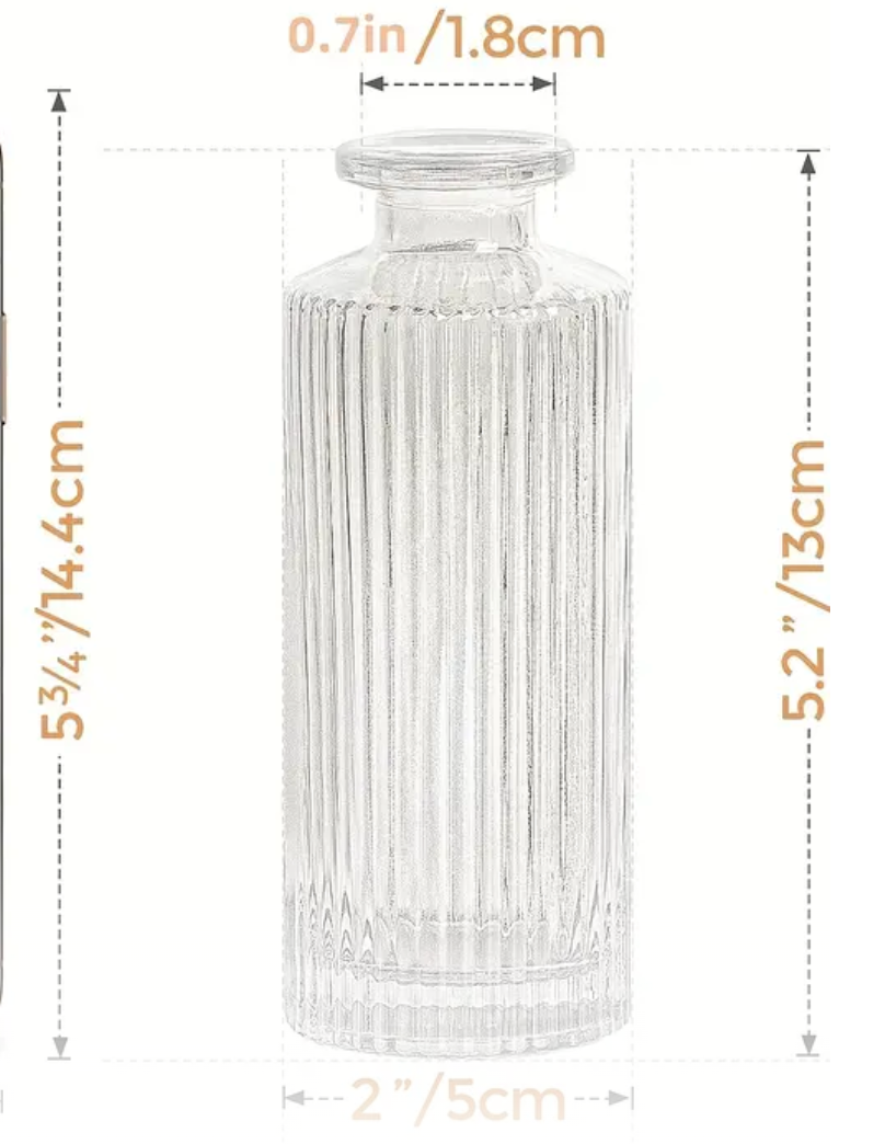 Mini Vase – Transparent Glass