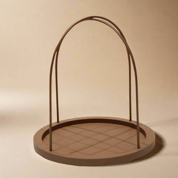 Round Tray – Brown