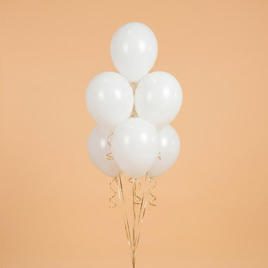 White Balloon Set – 16 Inch Premium Latex Balloons
